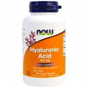 Заказать NOW Hyaluronic Acid + MSM 50 мг 120 капс